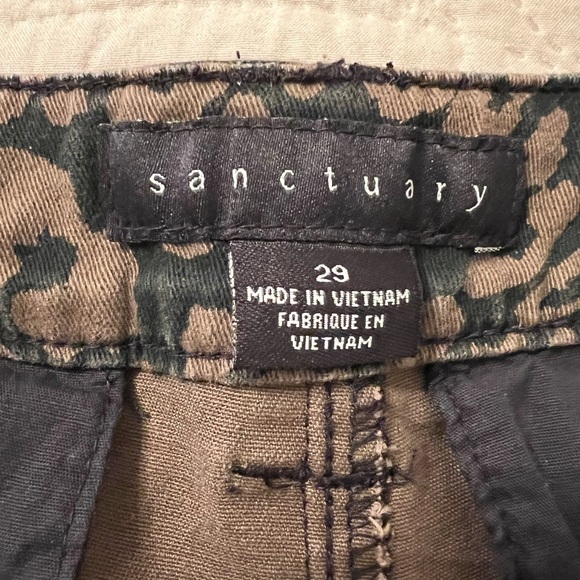 Sanctuary Animal Print Crop Jeans - Picture 2 of 5